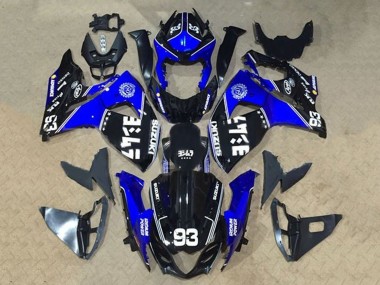 2009-2016 Suzuki GSXR 1000 Motorcycle Fairings - Black Blue White 93 UK