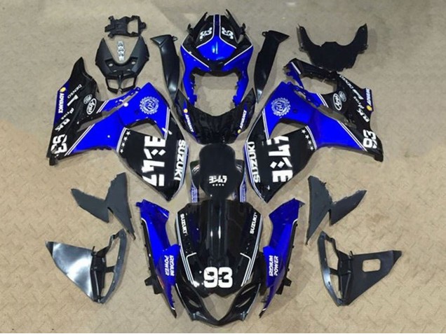 2009-2016 Suzuki GSXR 1000 Motorcycle Fairings - Black Blue White 93 UK