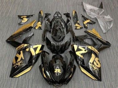2009-2016 Suzuki GSXR 1000 Motorcycle Fairings - Gold Glossy Black UK