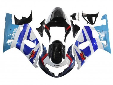 2001-2003 Suzuki GSXR 600 / GSXR 750 Motorcycle Fairings - White Triple Blue Glossy Black Red UK