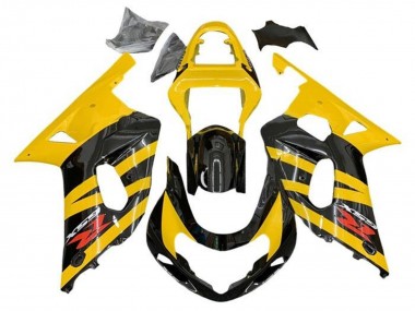 2001-2003 Suzuki GSXR 600 / GSXR 750 Motorcycle Fairings - Yellow Black Stripe Red UK