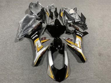 2015-2019 Yamaha YZF 1000 R1 Motorcycle Fairings - Silver Yellow Glossy Black UK