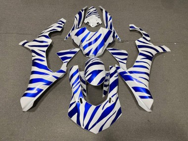 2015-2019 Yamaha YZF 1000 R1 Motorcycle Fairings - White Blue Zebra UK