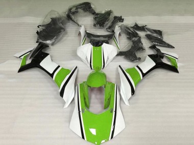 2015-2019 Yamaha YZF 1000 R1 Motorcycle Fairings - White Green Black UK