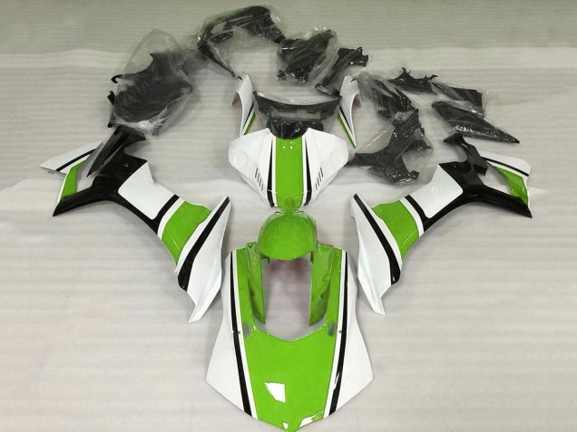 2015-2019 Yamaha YZF 1000 R1 Motorcycle Fairings - White Green Black UK