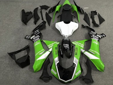 2015-2019 Yamaha YZF 1000 R1 Motorcycle Fairings - White Green Glossy Black UK