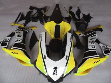 2015-2019 Yamaha YZF 1000 R1 Motorcycle Fairings - Yellow White Black UK