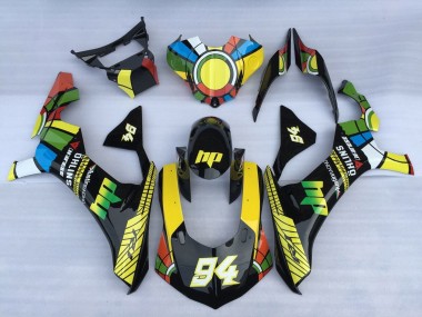 2015-2019 Yamaha YZF 1000 R1 Motorcycle Fairings - White Blue Green Yellow Red Color Wheel 94 UK