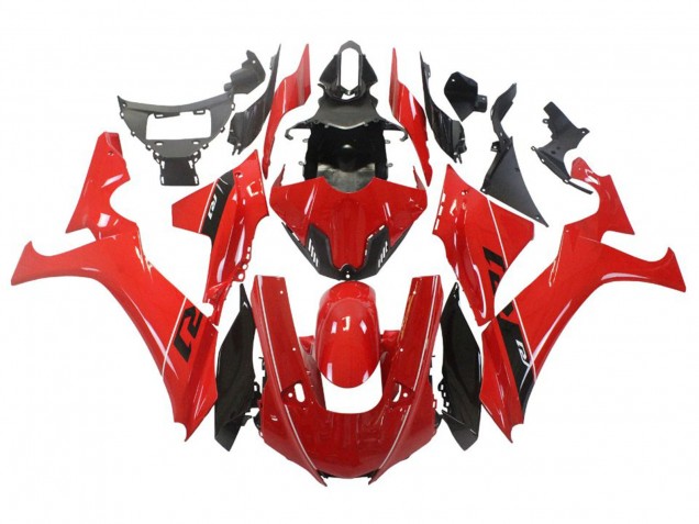 2020-2025 Yamaha YZF 1000 R1 Motorcycle Fairing - Red White Glossy Black UK