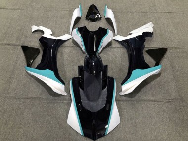 2020-2025 Yamaha YZF 1000 R1 Motorcycle Fairing - White Blue Glossy Black UK