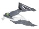 2019-2022 Kawasaki ZX6R Motorcycle Fairings - White Grey Green UK