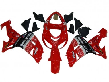 2006-2007 Kawasaki ZX10R Motorcycle Fairings - Red Silver Grey Black Elf 56 UK