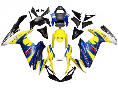2011-2024 Suzuki GSXR 600/750 Motorcycle Fairings - Yellow Blue White Black Corona Extra Alstare UK