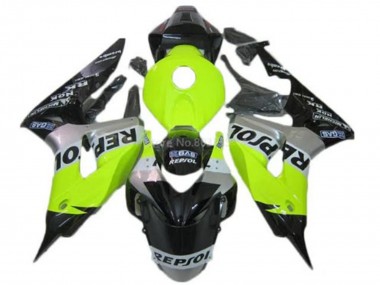 2006-2007 Honda CBR1000RR Motorcycle Fairings - Green Silver Glossy Black Repsol UK