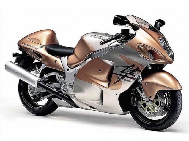 1996-2007 Suzuki GSXR 1300 Hayabusa Motorcycle Fairings - Light Brown Silver UK