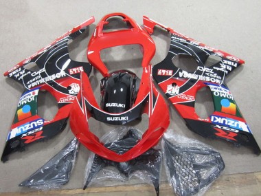 2000-2002 Suzuki GSXR 1000 Motorcycle Fairings - Red Black Blue DENSO UK