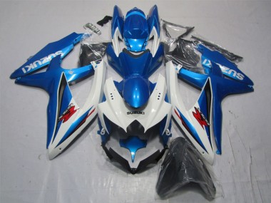 2007-2008 Suzuki GSXR 1000 Motorcycle Fairing - White Blue Red UK