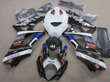 2007-2008 Suzuki GSXR 1000 Motorcycle Fairings - White Blue Red Black UK