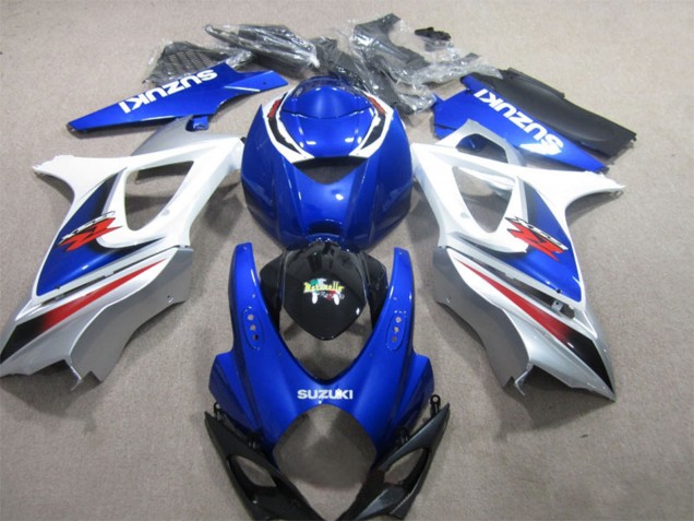 2007-2008 Suzuki GSXR 1000 Motorcycle Fairing - White Blue Black Red UK