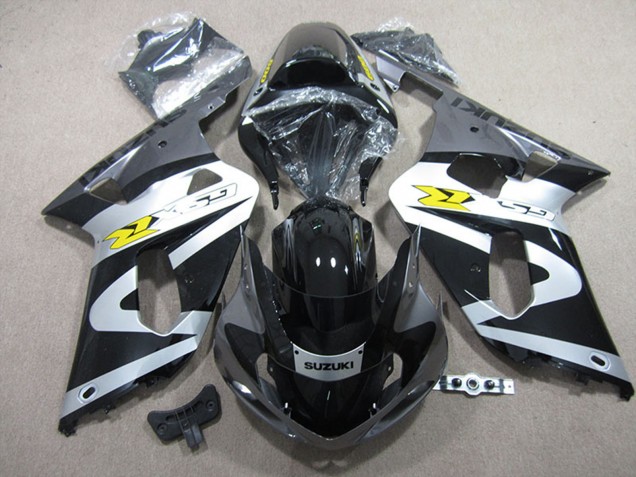 2001-2003 Suzuki GSXR 600 Motorcycle Fairings - Black White UK