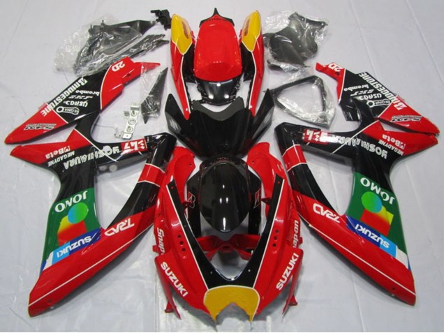 2008-2010 Suzuki GSXR 600 Motorcycle Fairings - Red Orange Blue Green Black JOMO UK