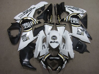 2011-2024 Suzuki GSXR 600 Motorcycle Fairings - White Black Motul Lucky Strike UK