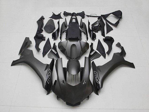 2015-2019 Yamaha YZF R1 Motorcycle Fairings - Matte Black Glossy Black UK