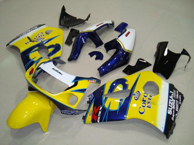 1996-2000 Yellow Corona Suzuki GSXR 600 Motorcycle Fairings 1996-2000 Yellow Corona Suzuki GSXR 600 Motorcycle Fairings
