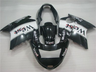 1996-2007 Black White West Honda CBR1100XX Motorcycle Fairing Kit
