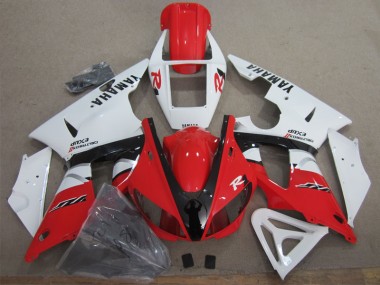 1998-1999 Red White Black Decal Yamaha YZF R1 Bike Fairing