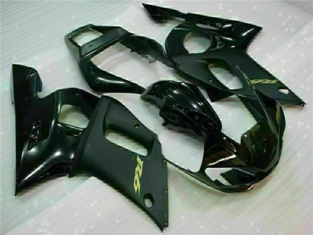 1998-2002 Black Yamaha YZF R6 Motorcycle Replacement Fairings