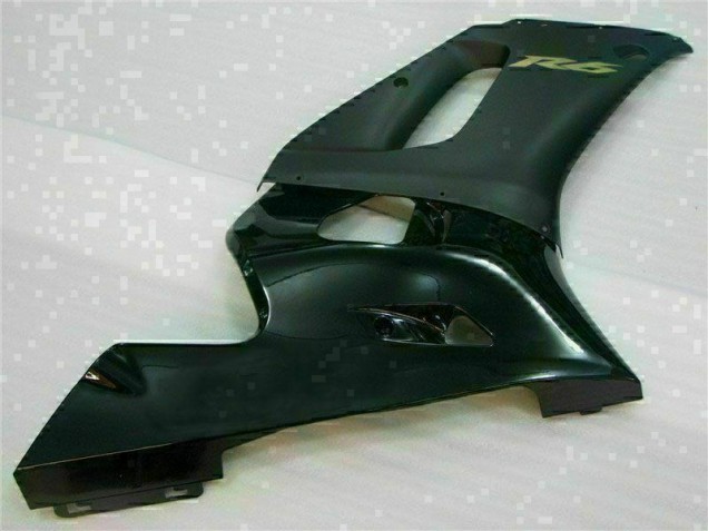 1998-2002 Black Yamaha YZF R6 Motorcycle Replacement Fairings
