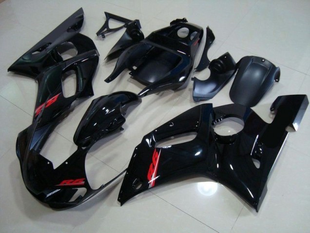 1998-2002 Glossy Black Red Decals Yamaha YZF R6 Motorcycle Fairings Kits