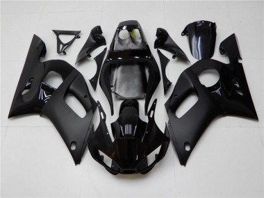 1998-2002 Glossy Matte Black Yamaha YZF R6 Moto Fairings
