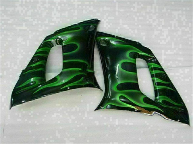 1998-2002 Green Black Yamaha YZF R6 Motor Bike Fairings 1998-2002 Green Black Yamaha YZF R6 Motor Bike Fairings
