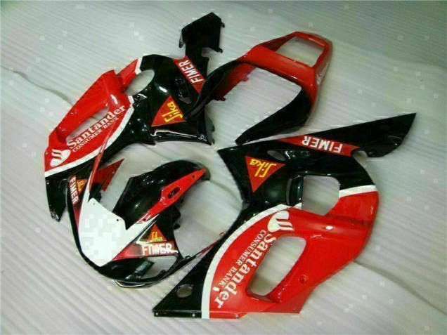 1998-2002 Red Black Yamaha YZF R6 Motorcycle Fairings 1998-2002 Red Black Yamaha YZF R6 Motorcycle Fairings