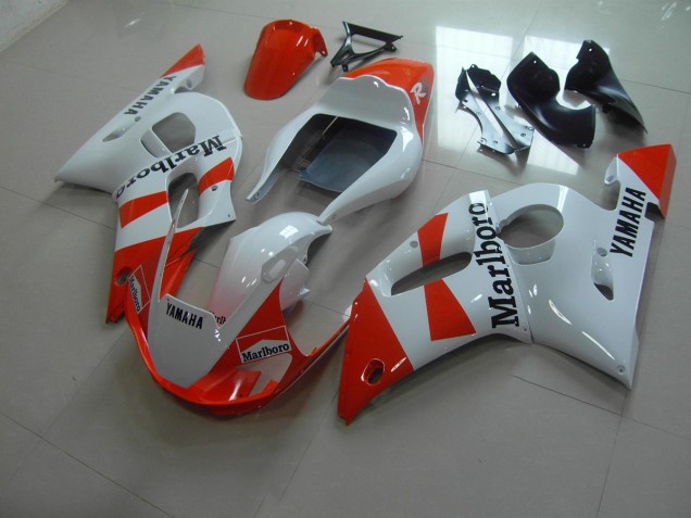 1998-2002 White Red Marlboro Yamaha YZF R6 Motorbike Fairing