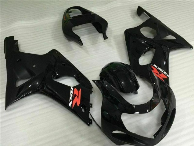 2000-2002 Black Suzuki GSXR 1000 Motorcycle Fairings 2000-2002 Black Suzuki GSXR 1000 Motorcycle Fairings