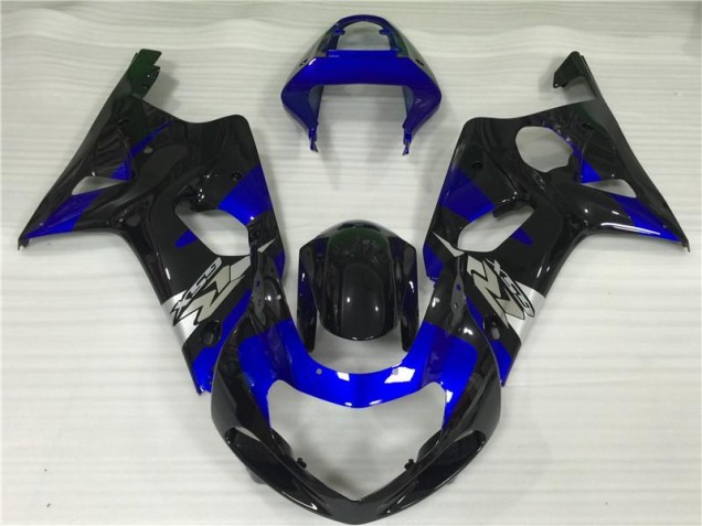 2000-2002 Blue Black Suzuki GSXR 1000 Motorcycle Fairings Kit 2000-2002 Blue Black Suzuki GSXR 1000 Motorcycle Fairings Kit
