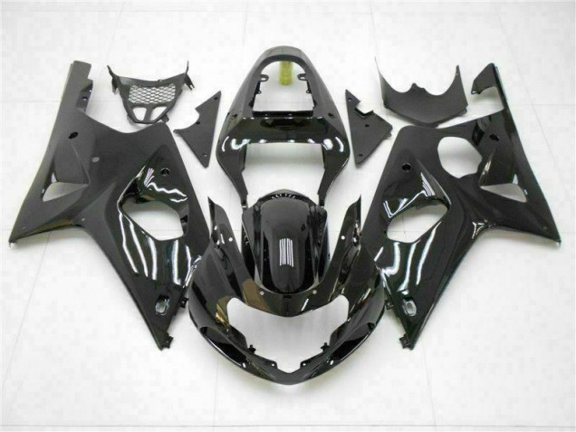 2000-2002 Glossy Black Suzuki GSXR 1000 Motorbike Fairing 2000-2002 Glossy Black Suzuki GSXR 1000 Motorbike Fairing