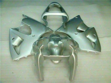2000-2002 Silver Kawasaki ZX6R Replacement Fairings