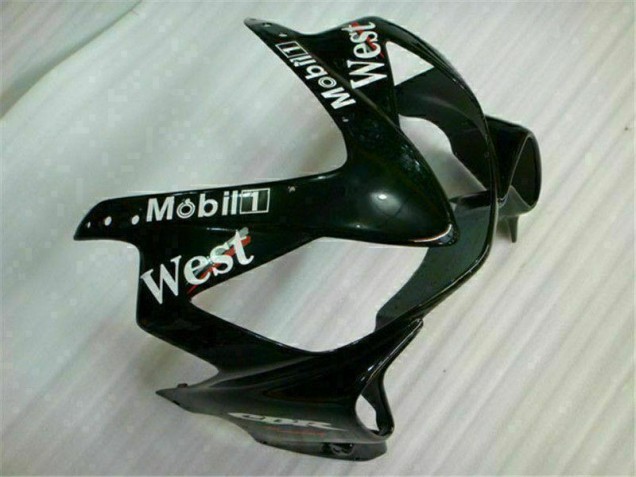 2001-2003 White Black West Honda CBR600 F4i Bike Fairings
