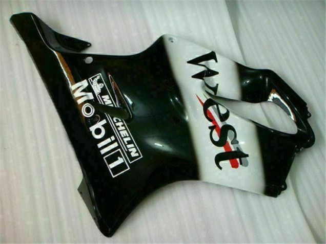 2001-2003 White Black West Honda CBR600 F4i Bike Fairings