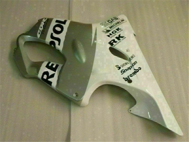 2001-2003 White Silver Honda CBR600 F4i Motorbike Fairing Kits