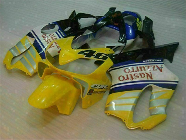 2001-2003 Yellow Silver Nastro Azzurro Honda CBR600 F4i Motorcycle Fairings 2001-2003 Yellow Silver Nastro Azzurro Honda CBR600 F4i Motorcycle Fairings