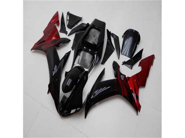 2002-2003 Black Red Yamaha YZF R1 Motorcycle Fairing