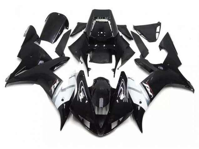 2002-2003 Black White Yamaha YZF R1 Motor Bike Fairings