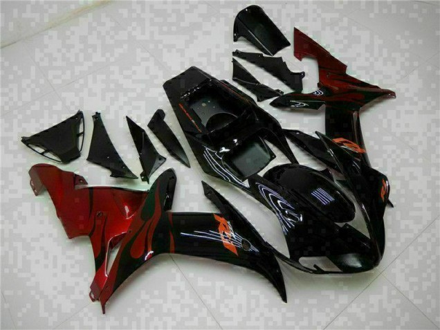 2002-2003 Black Yamaha YZF R1 Motorcycle Fairings