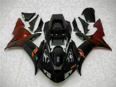2002-2003 Black Yamaha YZF R1 Motorcycle Fairings