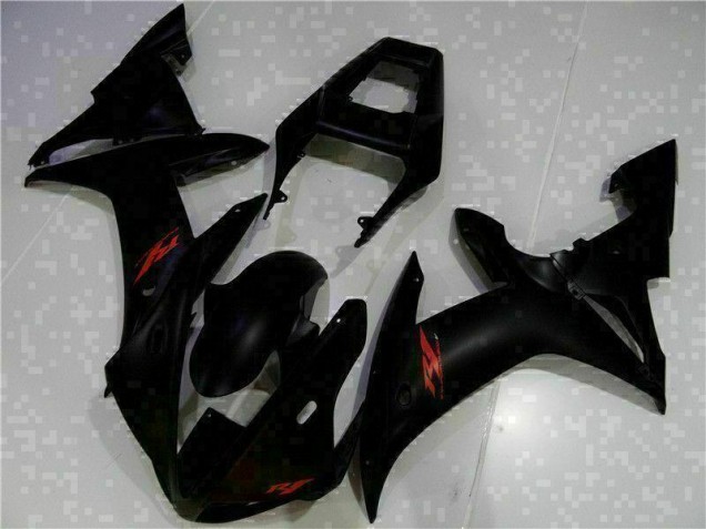 2002-2003 Black Yamaha YZF R1 Motorcycle Fairing Kit